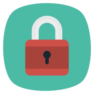 Güvenli & koruma için İş Yönetimi Düz simgesi 