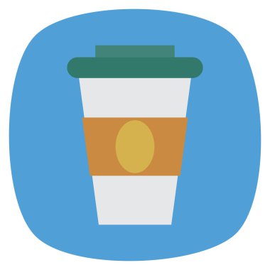 Sıcak & içecek için İş Yönetimi Düz simgesi 