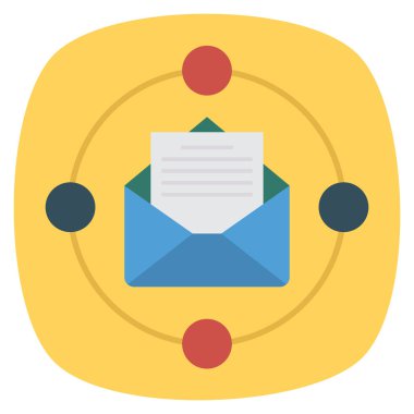 İş ve yönetim dairesi ikonu. posta