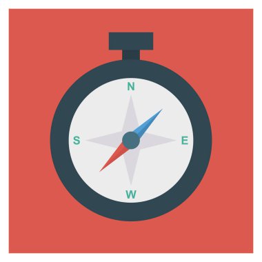 Yön ve seyahat için İş Yönetimi Düz simgesi