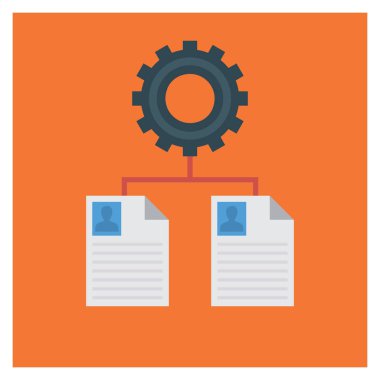 & Ağı yapılandırmak için İş Yönetimi Düz simgesi 