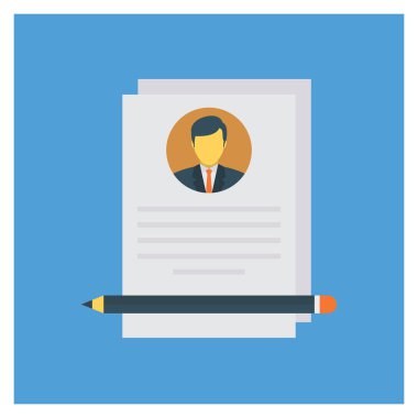 Belge & sayfası için İş Yönetimi Düz simgesi