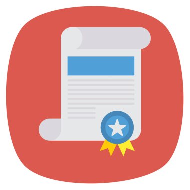 İş ve yönetim dairesi ikonu. belge