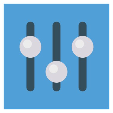 Kaydırıcı & eşitleyici için İş Yönetimi Düz simgesi