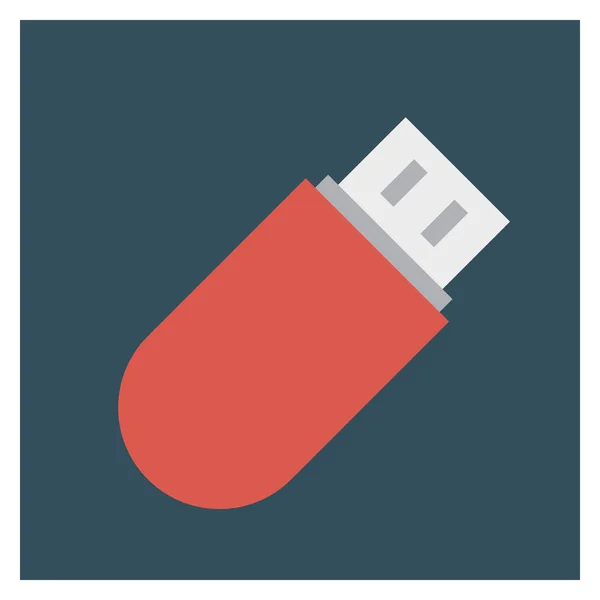 Business Management Flat Εικονίδιο Για Flash Drive — Διανυσματικό Αρχείο