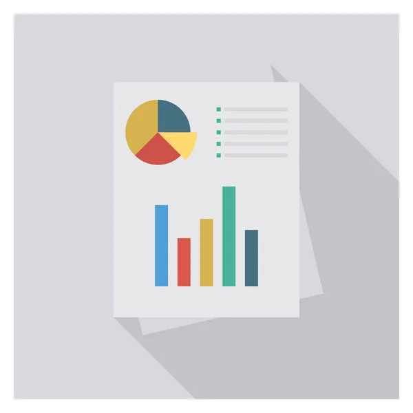 Business Management Flat Εικονίδιο Για Διάγραμμα Έκθεση — Διανυσματικό Αρχείο