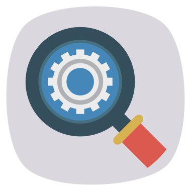 İş ve yönetim dairesi ikonu. Büyüteç