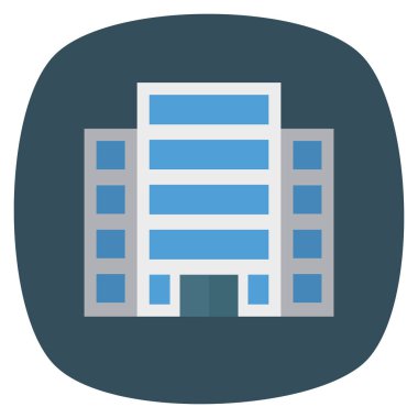 İş ve yönetim dairesi ikonu. bina