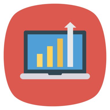 İş ve yönetim dairesi ikonu. çizelge