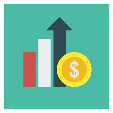 Grafiği & yükseltmek için İş Yönetimi Düz simgesi