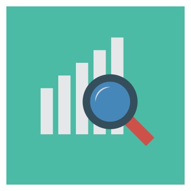 Grafik & büyümesi için İş Yönetimi Düz simgesi 