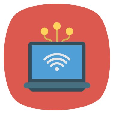 İş ve yönetim dairesi ikonu. wi-fi