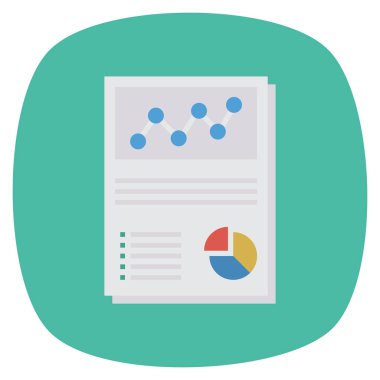 İş ve yönetim dairesi ikonu. belge