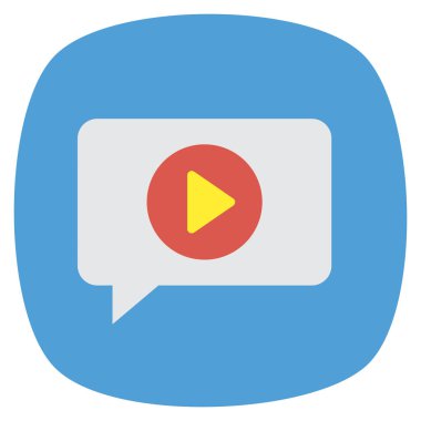 İş ve yönetim dairesi ikonu. sohbet