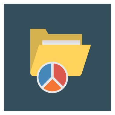 Dosya & belgesi için İş Yönetimi Düz simgesi 