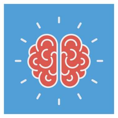 Yaratıcı & zihin için İş Yönetimi Düz simgesi 