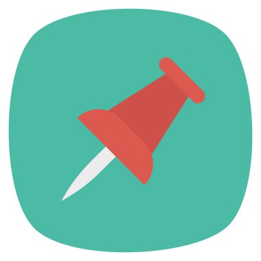 İş ve yönetim dairesi ikonu. pin