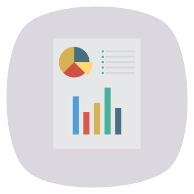 İş ve yönetim dairesi ikonu. belge