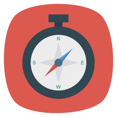 İş ve yönetim dairesi ikonu. pusula