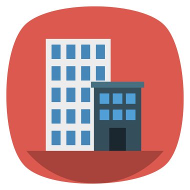 İş ve yönetim dairesi ikonu. bina 