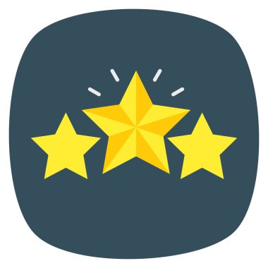 İş ve yönetim dairesi ikonu. yıldızlar