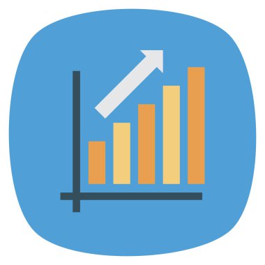 İş ve yönetim dairesi ikonu. çizelge