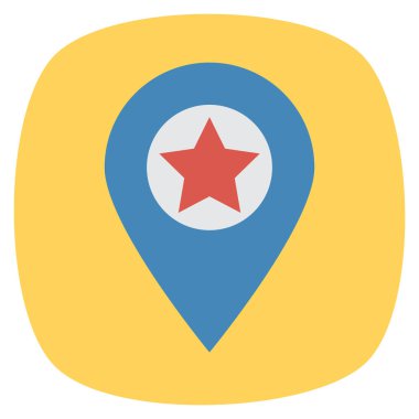 İş ve yönetim dairesi ikonu. işaretleyici