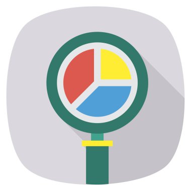 İş ve yönetim dairesi ikonu. Büyüteç