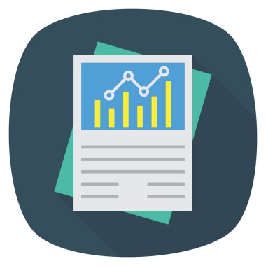 Grafik & raporu için İş Yönetimi Düz simgesi 