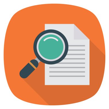 İş ve yönetim dairesi ikonu. belge