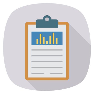 İş ve yönetim dairesi ikonu. belge