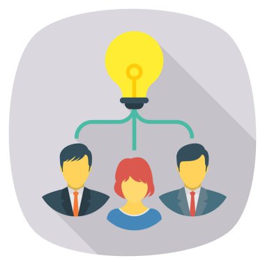 İş ve yönetim dairesi ikonu. takım