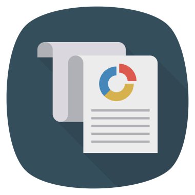 İş ve yönetim dairesi ikonu. belge