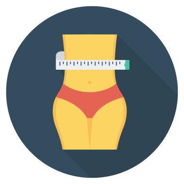 Sağlıklı & yaşam için sağlık & fitness düz simgeleri 