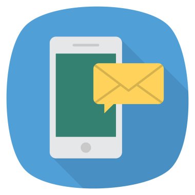 İleti & metni için İş Yönetimi Düz simgesi