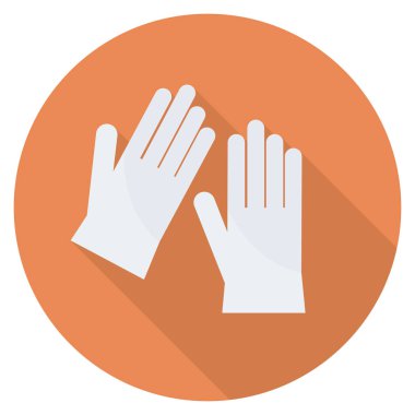 Eldiven & güvenliği için sağlık & Fitness düz simgeleri 