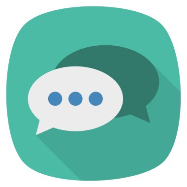 Metin & ileti için İş Yönetimi Düz simgesi 