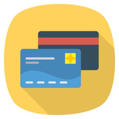 Kart & banka kartı için İşletme Yönetimi Düz simgesi 