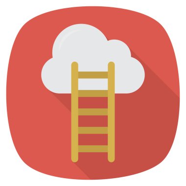 Başarı & bulutu için İş Yönetimi Düz simgesi 