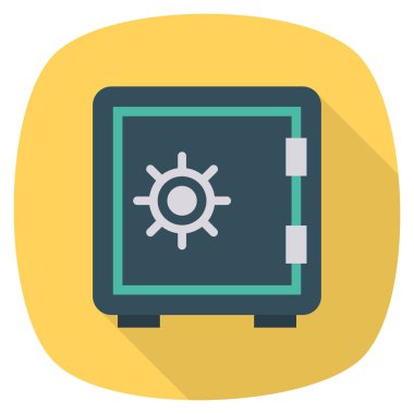 Güvenli & güvenlik için İş Yönetimi Düz simgeleri 