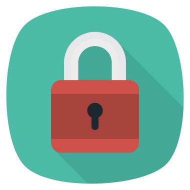 Güvenli & koruma için İş Yönetimi Düz simgeleri 