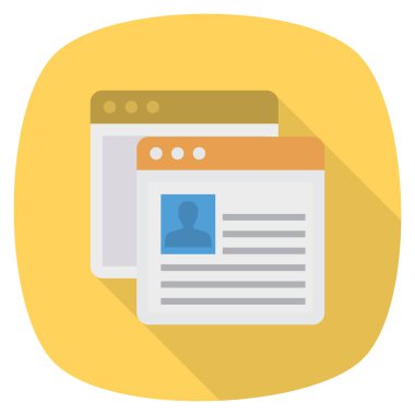 Röportaj & istihdam için İş Yönetimi Düz simgeleri