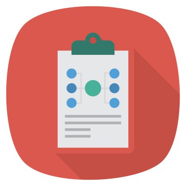 Ağ & raporu için İş Yönetimi Düz simgeleri 