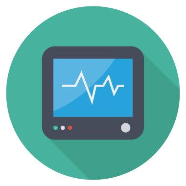 Lcd & görüntü için sağlık & Fitness düz simgesi