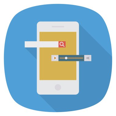 İleti & cep telefonu için İş Yönetimi Düz simgesi