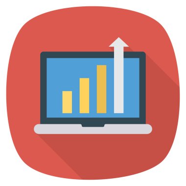 Grafiği & yükseltmek için İş Yönetimi Düz simgesi 