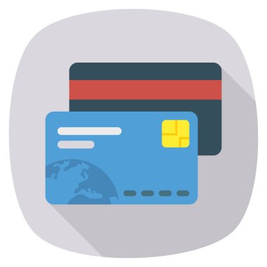 Ödeme & kartı için İşletme Yönetimi Düz simgesi