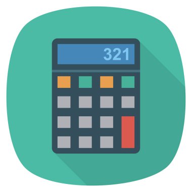 Matematik hesaplamak için İş Yönetimi Düz simgesi