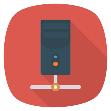 Veritabanı & ağı için İş Yönetimi Düz simgesi 