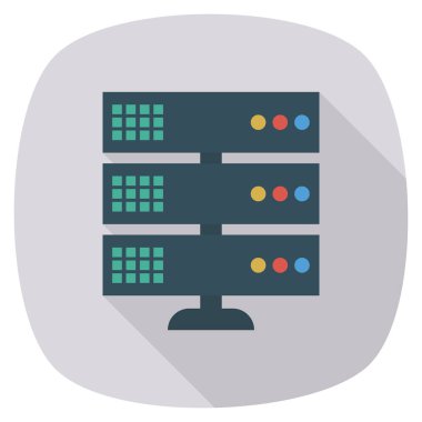 Veritabanı & depolama için İş Yönetimi Düz simgesi 
